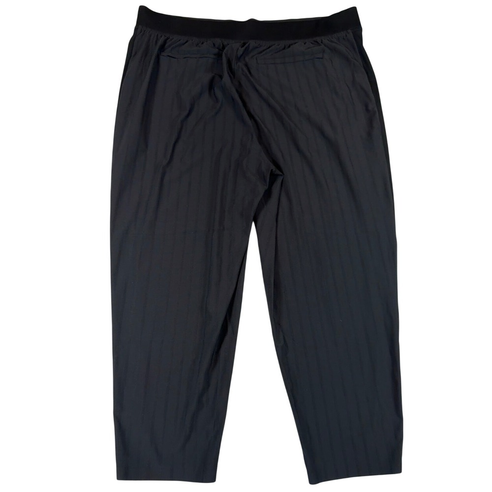 Athleta Brooklyn Textured City Stripe Ankle Pant Sz 18 Active Travel Trousers - Picture 6 of 7